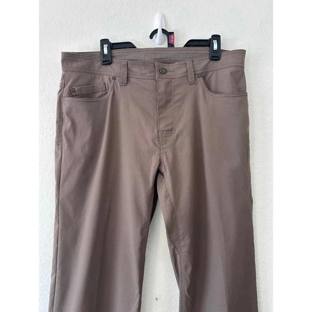 Prana Brion Hiking Outdoor Utility Pants in Brown SZ 34 - Picture 2 of 10
